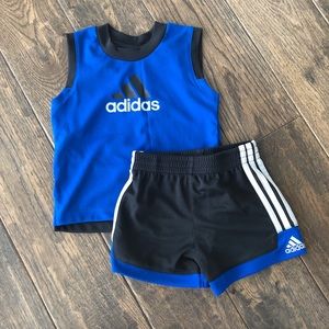 Adidas Sleeveless Top & Shorts - Size 6 Months